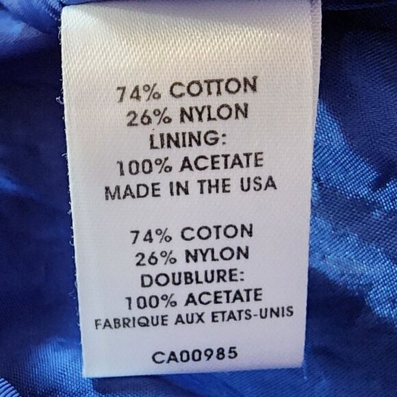 Nanette Lepore Textured Plaid Sleeveless Crochet Blue Mini Dress Womens 0 - Picture 8 of 9